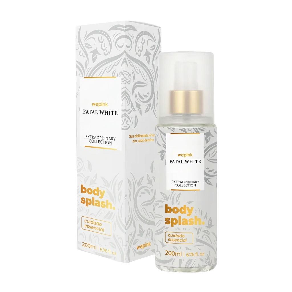 Body Splash Fatal White Desodorante Colônia 200ml - Wepink