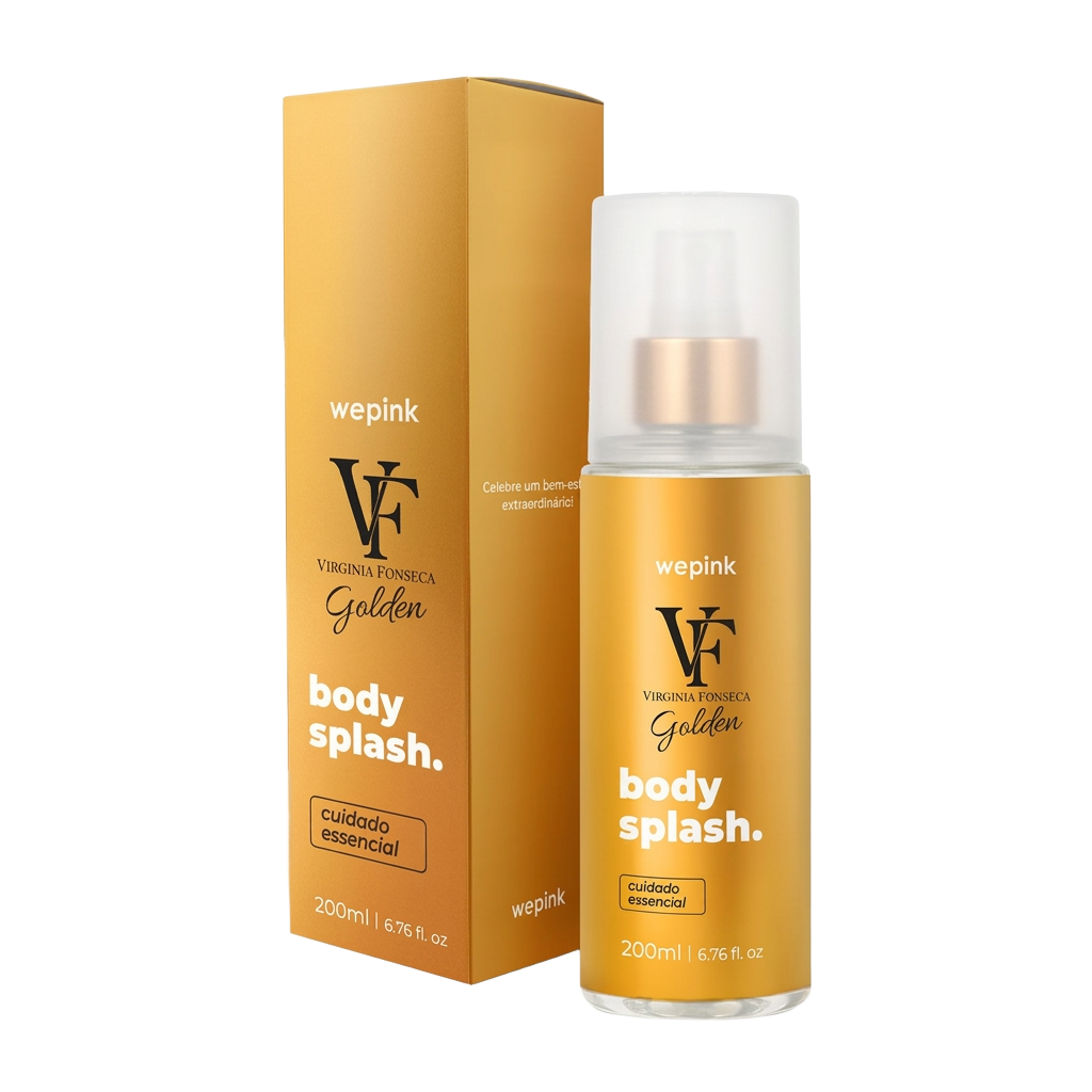 Body Splash VF Golden Desodorante Colônia 200ml - Wepink